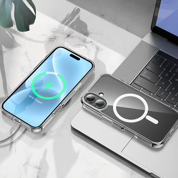 Чехол HOCO Magnetic Magsafe для iPhone 16, прозрачный