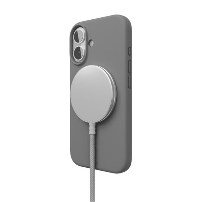 Чехол VLP Aster Case (Magsafe) для iPhone 16, силиконовый, серый