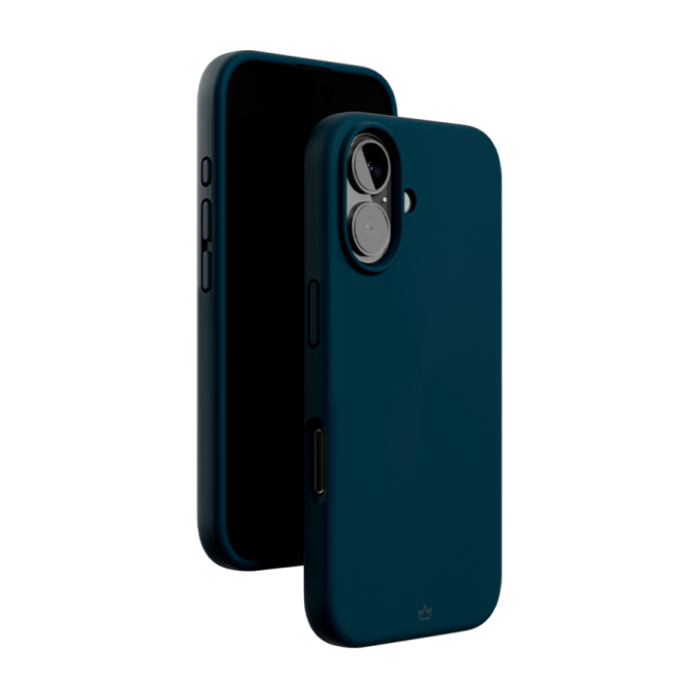 Чехол VLP Aster Case (Magsafe) для iPhone 16, силиконовый, тёмно синий