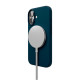 Чехол VLP Aster Case (Magsafe) для iPhone 16, силиконовый, тёмно синий