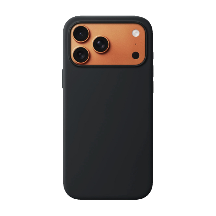 Чехол силиконовый "Silicone Case" для iPhone 17 Pro Max, чёрный