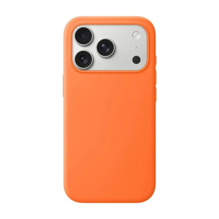 Чехол силиконовый "Silicone Case" для iPhone 17 Pro Max, оранжевый