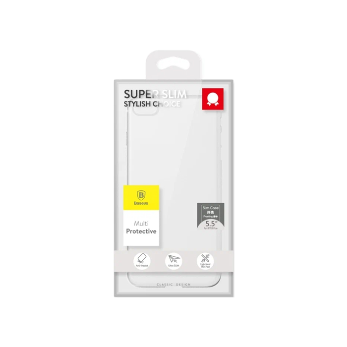 Чехол Baseus Slim Case Frosting для iPhone 7 Plus/8 Plus, белый
