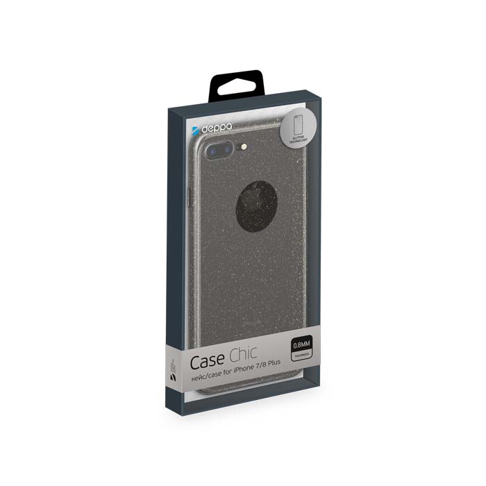 Чехол Deppa Chic Case для iPhone 7 Plus/8 Plus, черный
