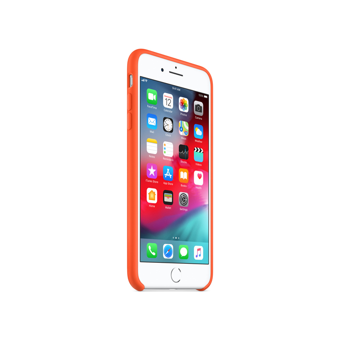 Силиконовый чехол Silicone Case для iPhone 7 Plus/8 Plus, оранжевый