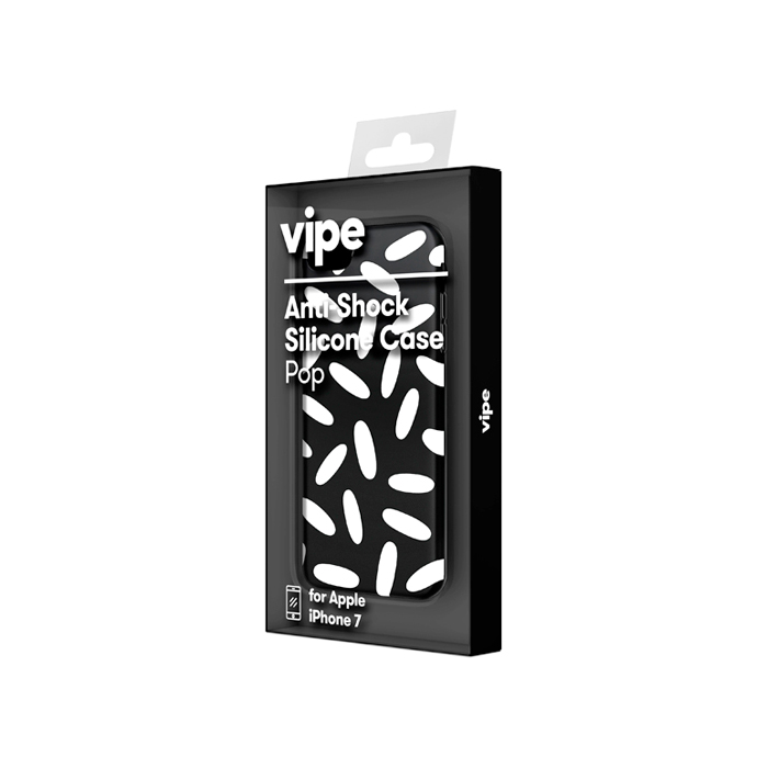 Чехол Vipe Pop Silicon Case для iPhone 7/8, чёрный