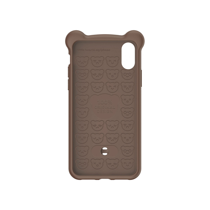 Чехол Baseus Bear Silicone Case для iPhone X/XS, коричневый