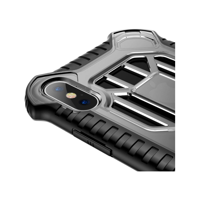 Чехол Baseus Cold front cooling Case для iPhone X/XS, прозрачно черный