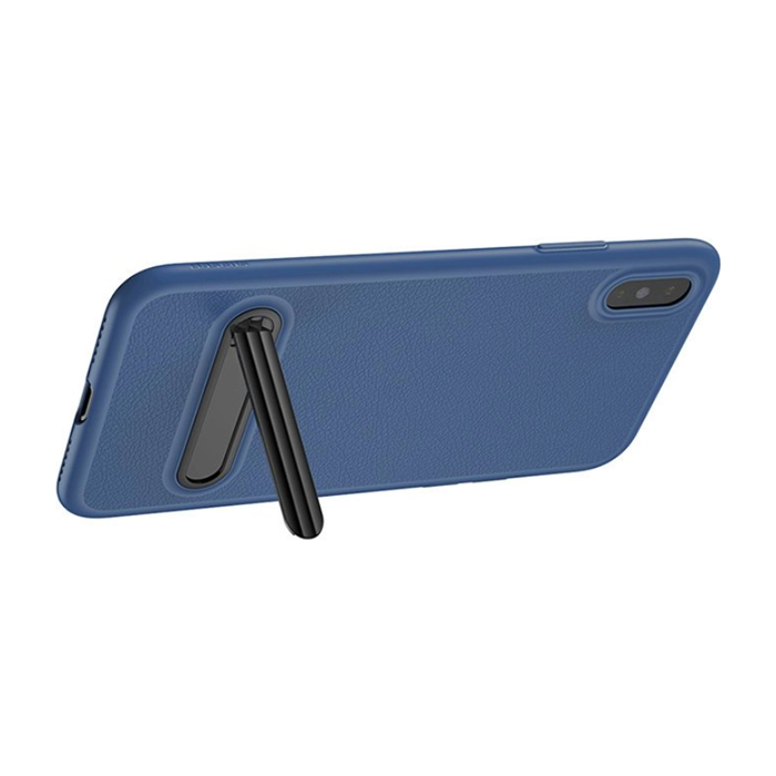 Чехол Baseus Happy Watching Supporting Case для iPhone X, синий
