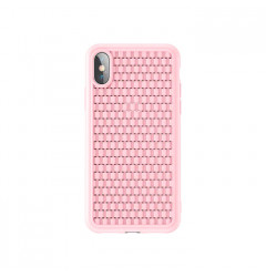 Чехол Baseus Weaving Case 2nd generation для iPhone X/XS, розовый