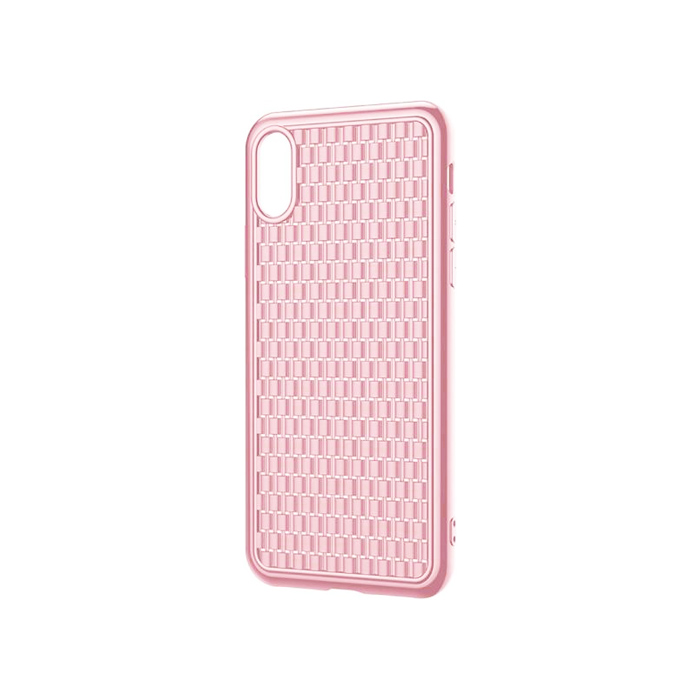 Чехол Baseus Weaving Case 2nd generation для iPhone X/XS, розовый