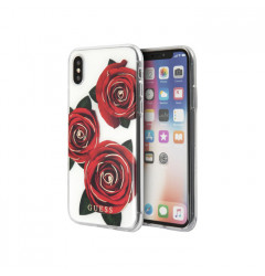 Чехол CG Mobile Guess Flower Desire Hard для iPhone X/XS, красные розы