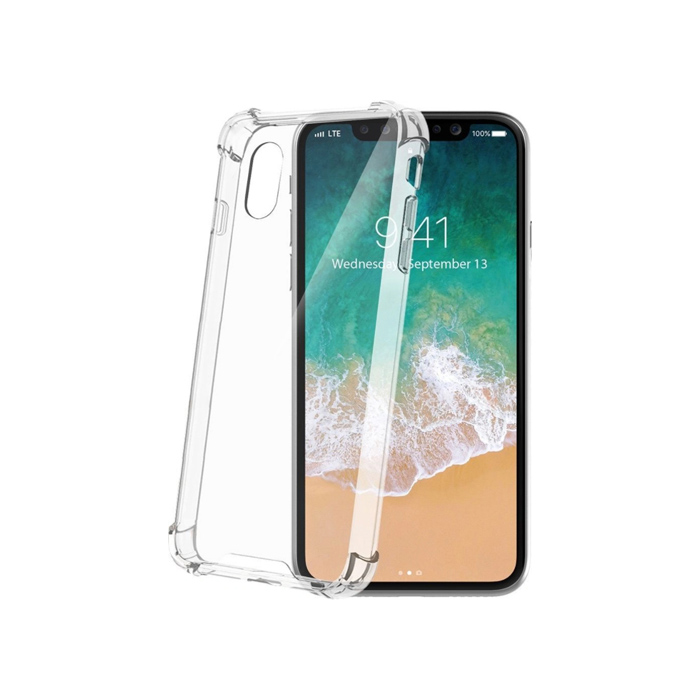 Чехол Celly Armor Premium для iPhone X, прозрачный