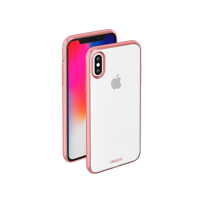 Чехол Deppa Gel Plus Case для iPhone X, розовое золото
