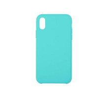 Чехол Silicone Case simple для iPhone X/XS, бирюзовый