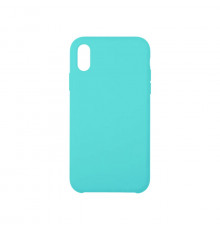 Чехол Silicone Case simple для iPhone X/XS, бирюзовый