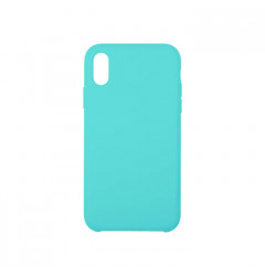 Чехол Silicone Case simple для iPhone X/XS, бирюзовый
