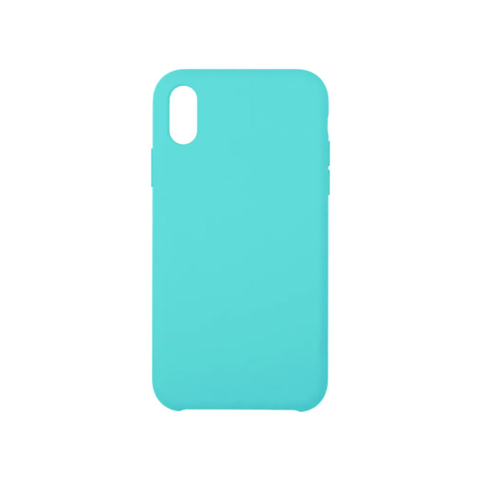 Чехол Silicone Case simple для iPhone X/XS, бирюзовый