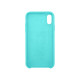 Чехол Silicone Case simple для iPhone X/XS, бирюзовый