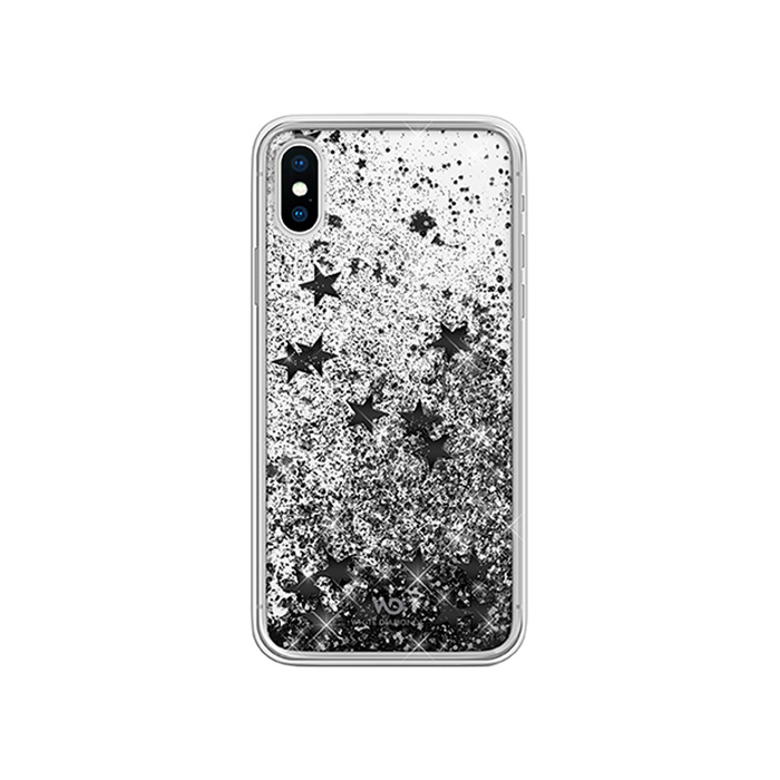 Чехол White Diamonds Sparkle для iPhone X/XS, чёрные звезды