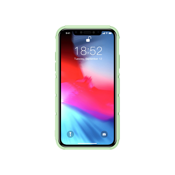 Чехол Baseus Tank Case для iPhone XR, прозрачный с зеленым