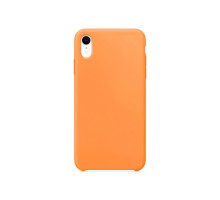Силиконовый чехол Silicone Case для iPhone XR, светло оранжевый