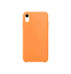 Силиконовый чехол Silicone Case для iPhone XR, светло оранжевый