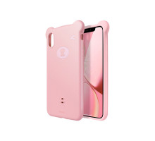 Чехол Baseus Bear Silicone Case для iPhone XS Max, розовый