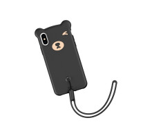 Чехол Baseus Bear Silicone Case для iPhone XS Max, чёрный