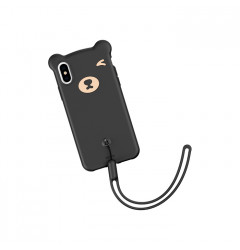 Чехол Baseus Bear Silicone Case для iPhone XS Max, чёрный