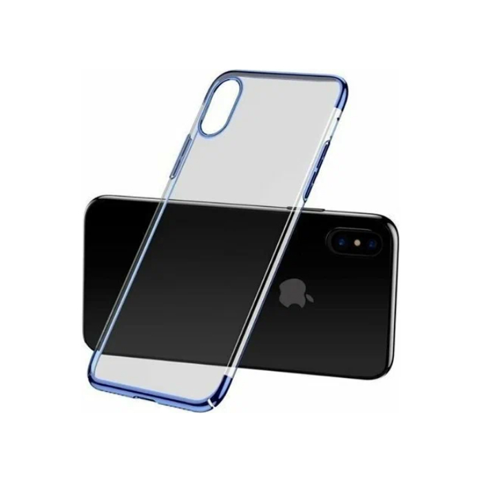 Чехол Baseus Glitter Case для iPhone XS Max, прозрачно синий