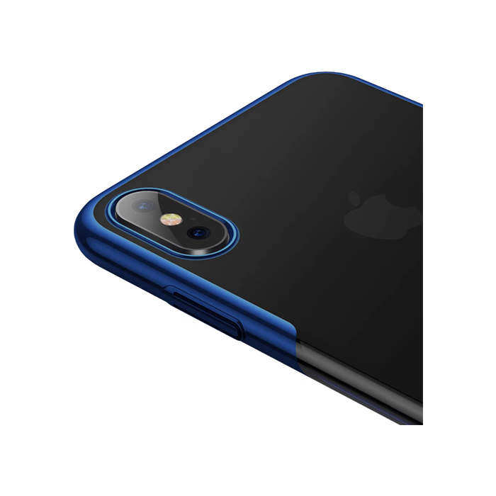 Чехол Baseus Glitter Case для iPhone XS Max, прозрачно синий
