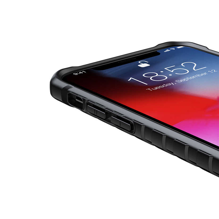 Чехол Baseus Shining Case для iPhone XS Max, прозрачно чёрный