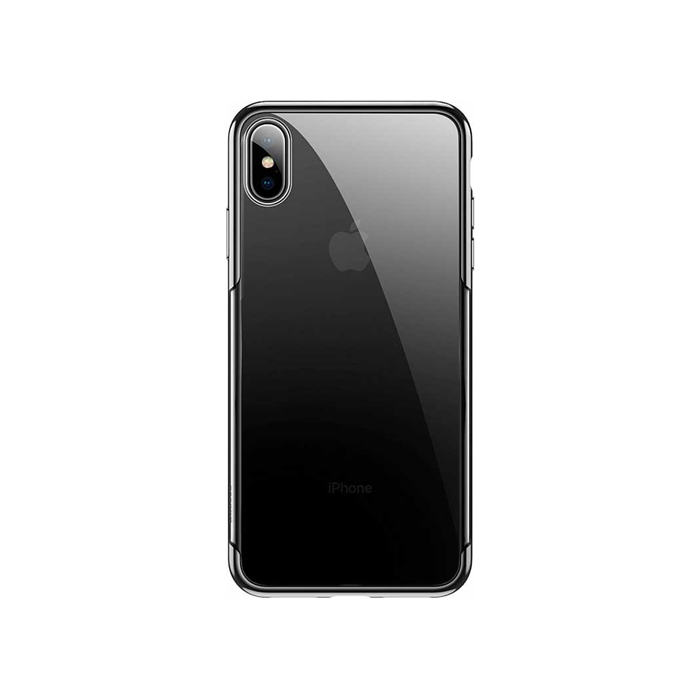 Чехол Baseus Shining Case для iPhone XS Max, прозрачно чёрный
