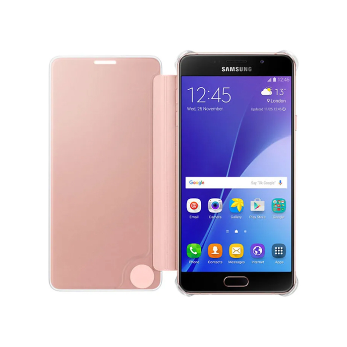 Чехол-книжка Clear View Cover для Samsung Galaxy A7 (2016), розовый