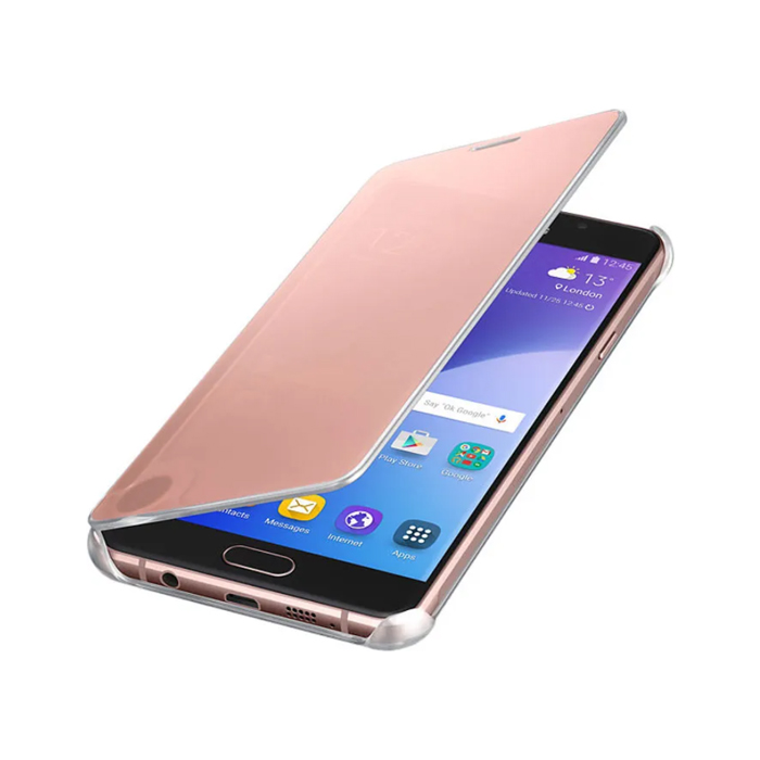 Чехол-книжка Clear View Cover для Samsung Galaxy A7 (2016), розовый