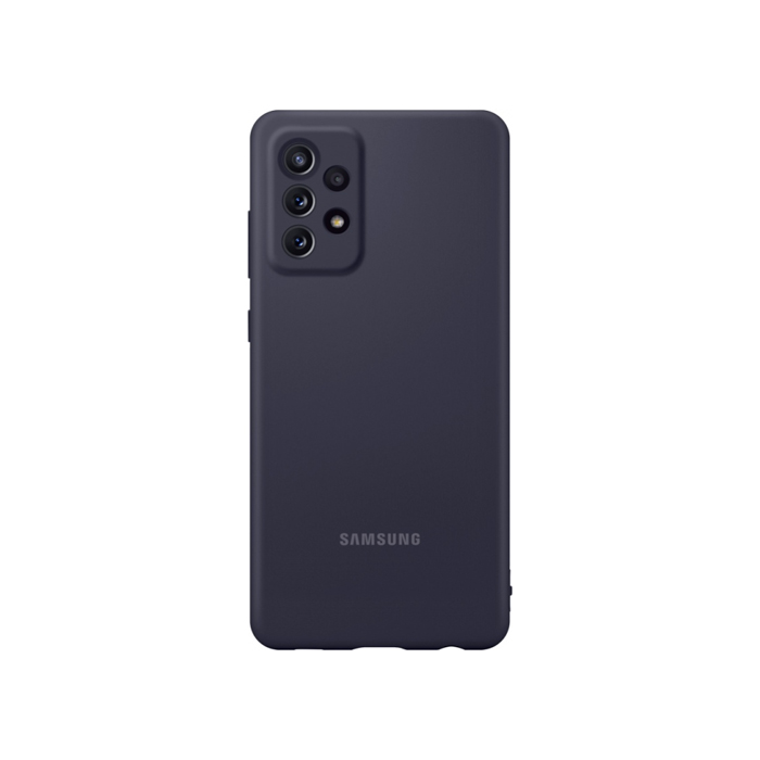 Чехол Silicone Cover EF-PA725TBEGRU для Samsung Galaxy A72, чёрный