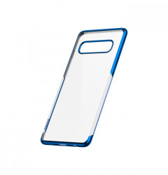 Чехол Baseus Shining Series для Samsung Galaxy S10 Plus, прозрачный с синим