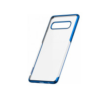 Чехол Baseus Shining Series для Samsung Galaxy S10, прозрачный с синим