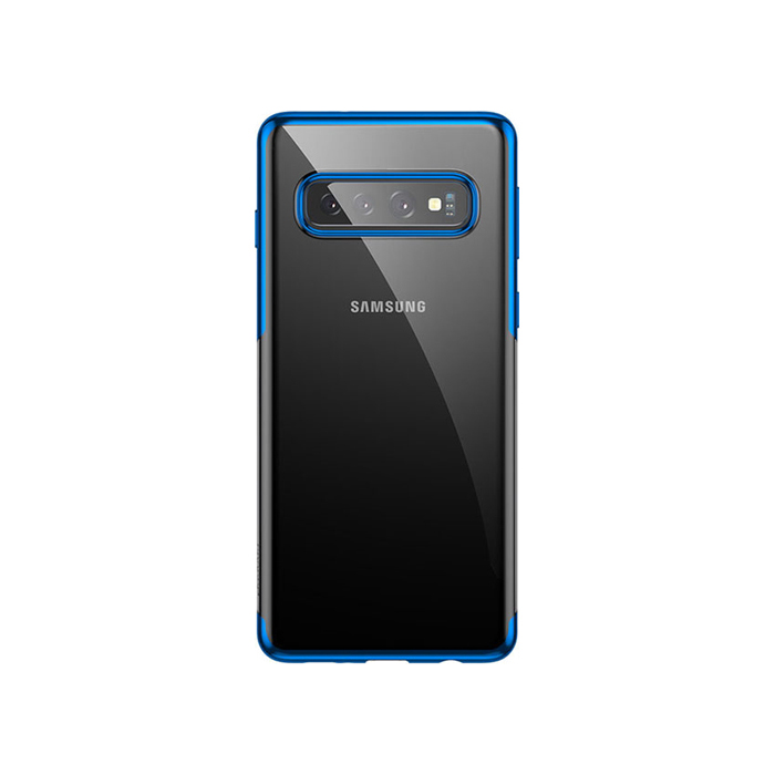 Чехол Baseus Shining Series для Samsung Galaxy S10, прозрачный с синим