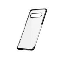 Чехол Baseus Shining Series для Samsung Galaxy S10, прозрачный с чёрным