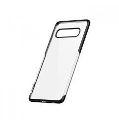 Чехол Baseus Shining Series для Samsung Galaxy S10, прозрачный с чёрным