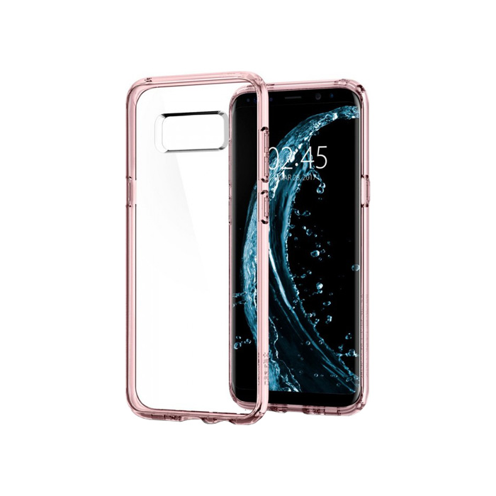 Чехол  Spigen Ultra Hybrid для Samsung Galaxy S8, прозрачно розовый