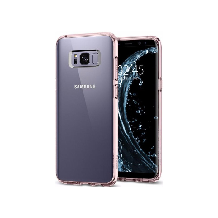 Чехол  Spigen Ultra Hybrid для Samsung Galaxy S8, прозрачно розовый