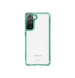 Чехол Itskins Hybrid Clear для Samsung Galaxy S21 4G/S21 5G, прозрачный с зелёным