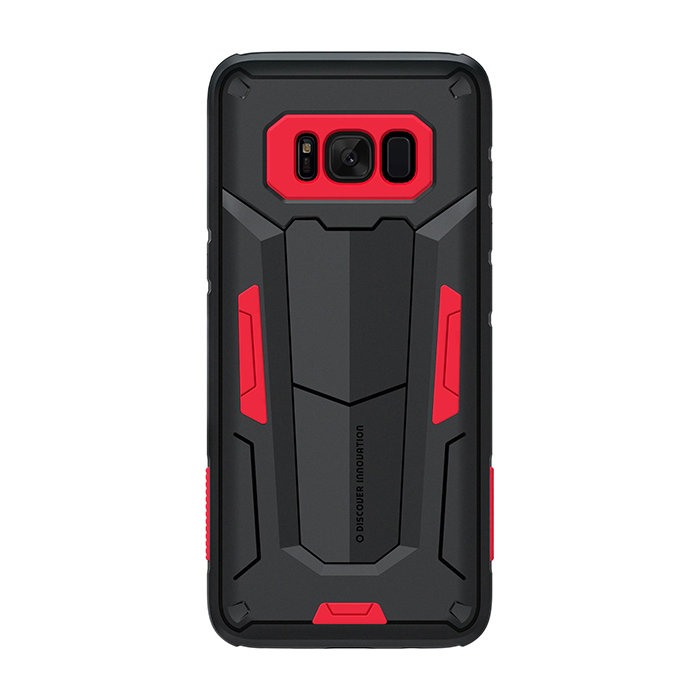 Чехол Nillkin Defender для Samsung Galaxy S8 Plus, чёрный с красным