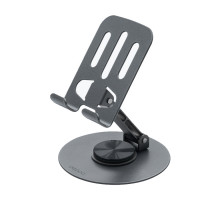 Держатель-подставка Deppa Phone Stand складной, (меттал) серый