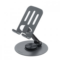 Держатель-подставка Deppa Phone Stand складной, (меттал) серый