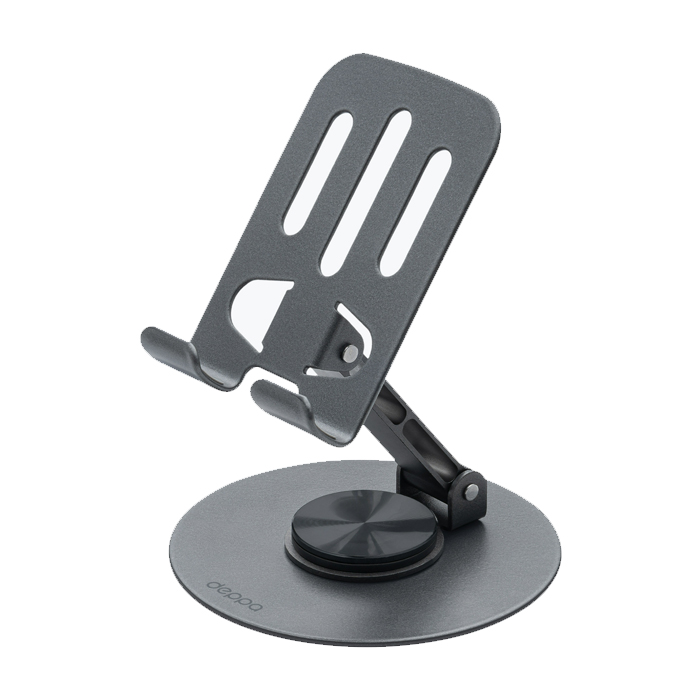 Держатель-подставка Deppa Phone Stand складной, (меттал) серый