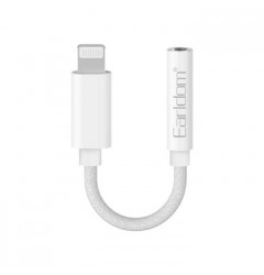 Аудио адаптер Earldom OT68 AUX 3.5mm - Lightning 8-pin, белый